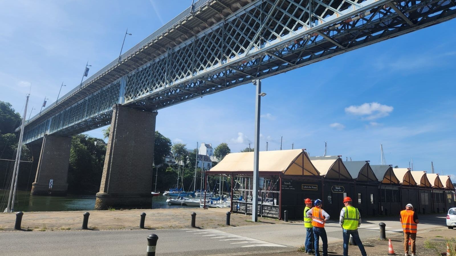 Inspection technique d’un pont par drone à Douarnenez